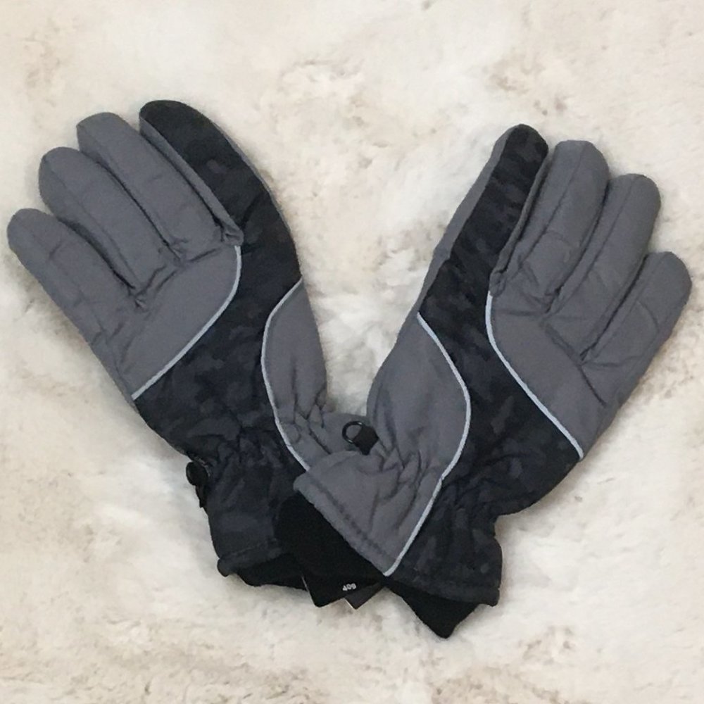 Minus Zero | Boy's Winter Gloves | Grey & Black | Size 8-20